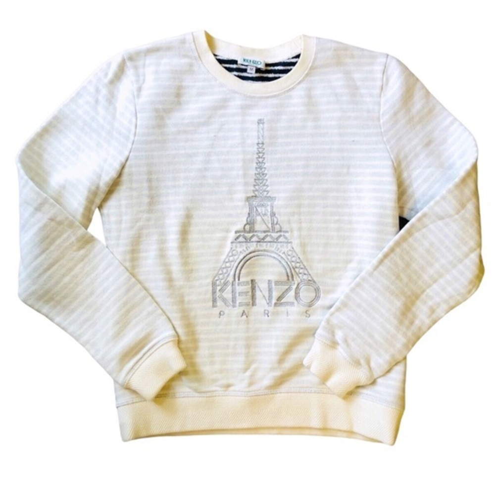 Kenzo Paris Sweatshirt | Cream + Light Grey